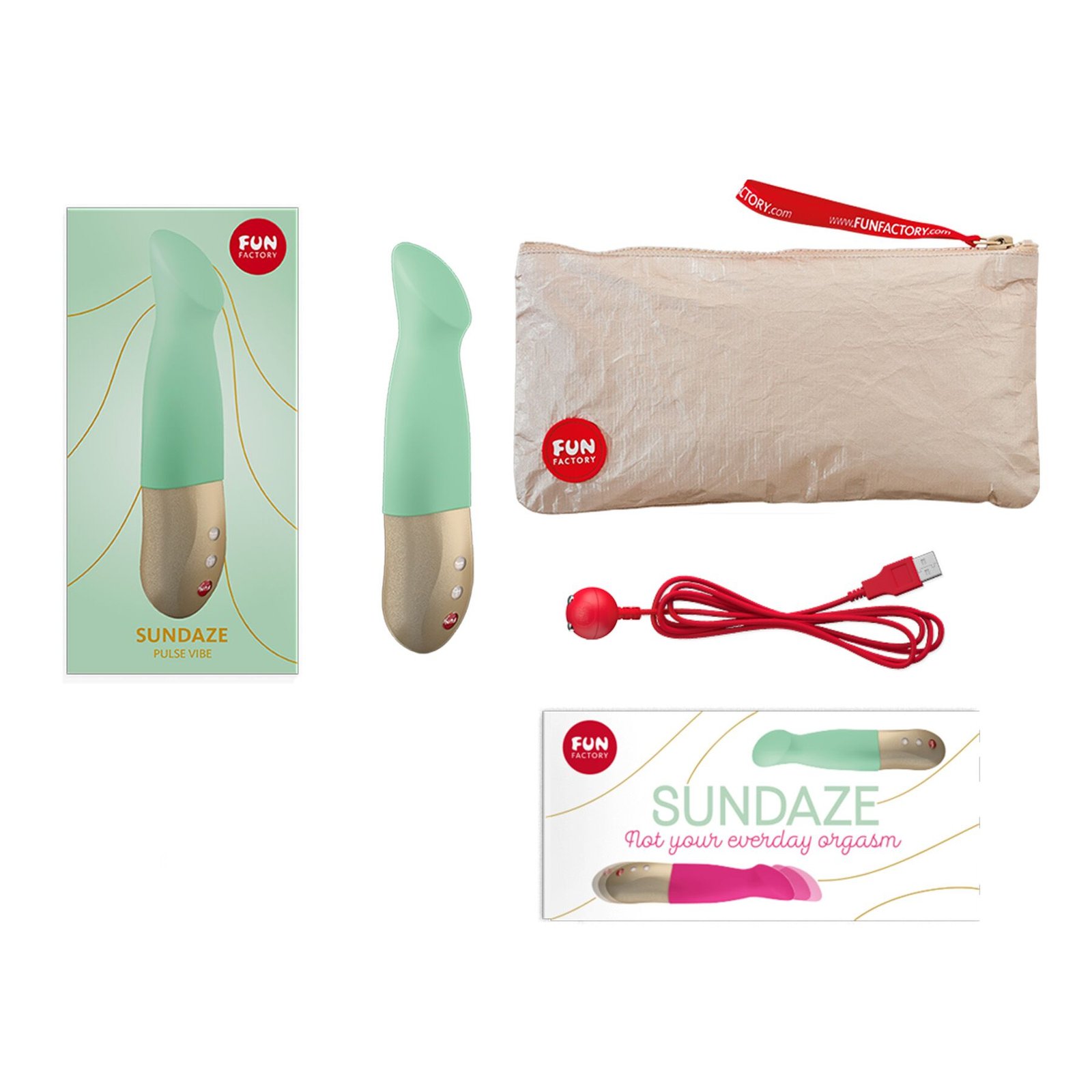 Вібратор-пульсатор Fun Factory SUNDAZE pistachio - Зображення 7