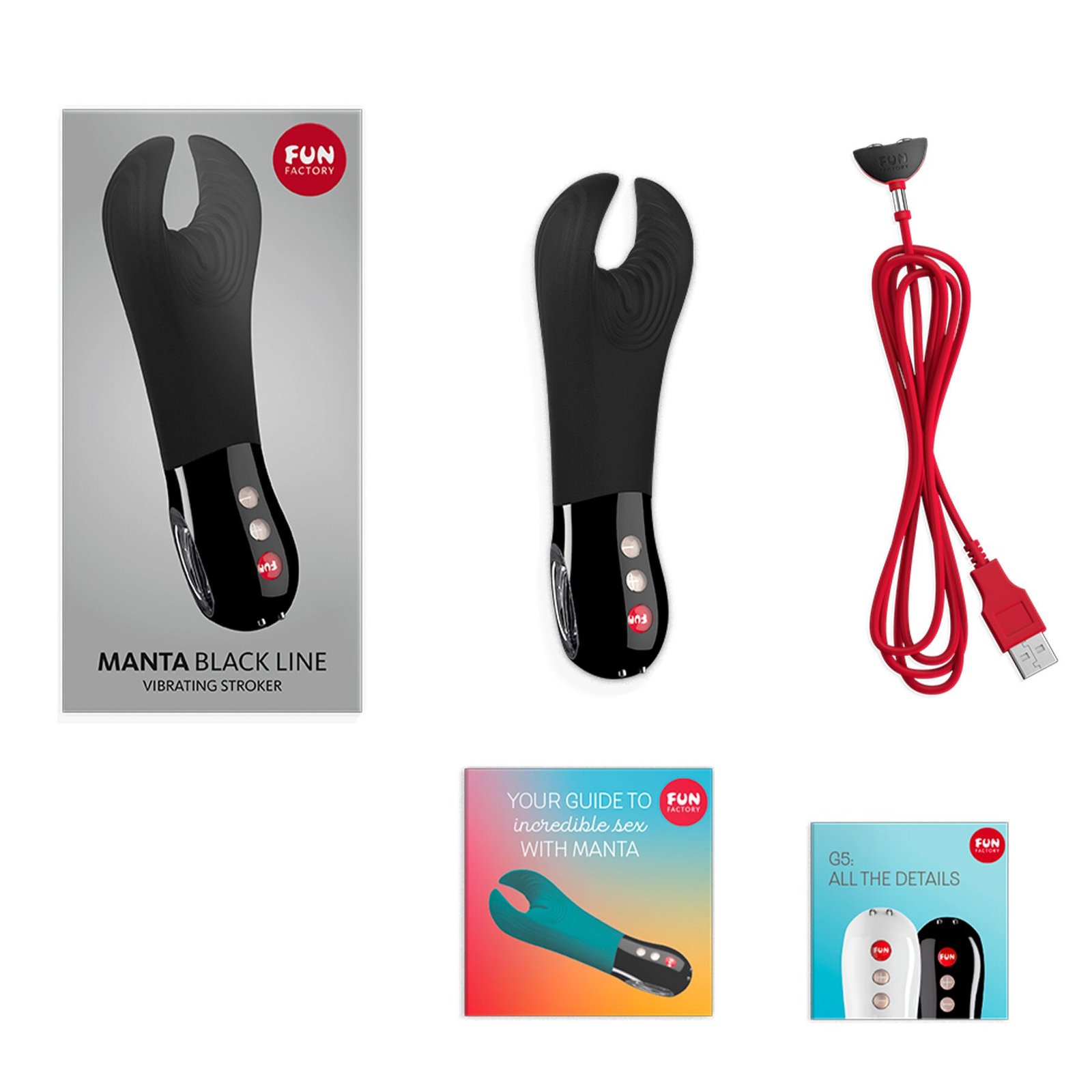 Вібратор для пеніса Fun Factory MANTA black, підходить для парних ігор - Зображення 5