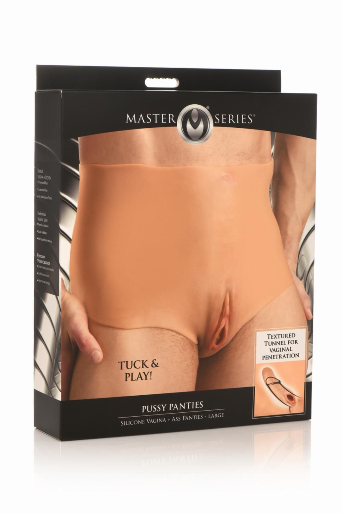 Накладна вагіна Master Series Silicone Vagina + Butt Panties - Large - Зображення 10