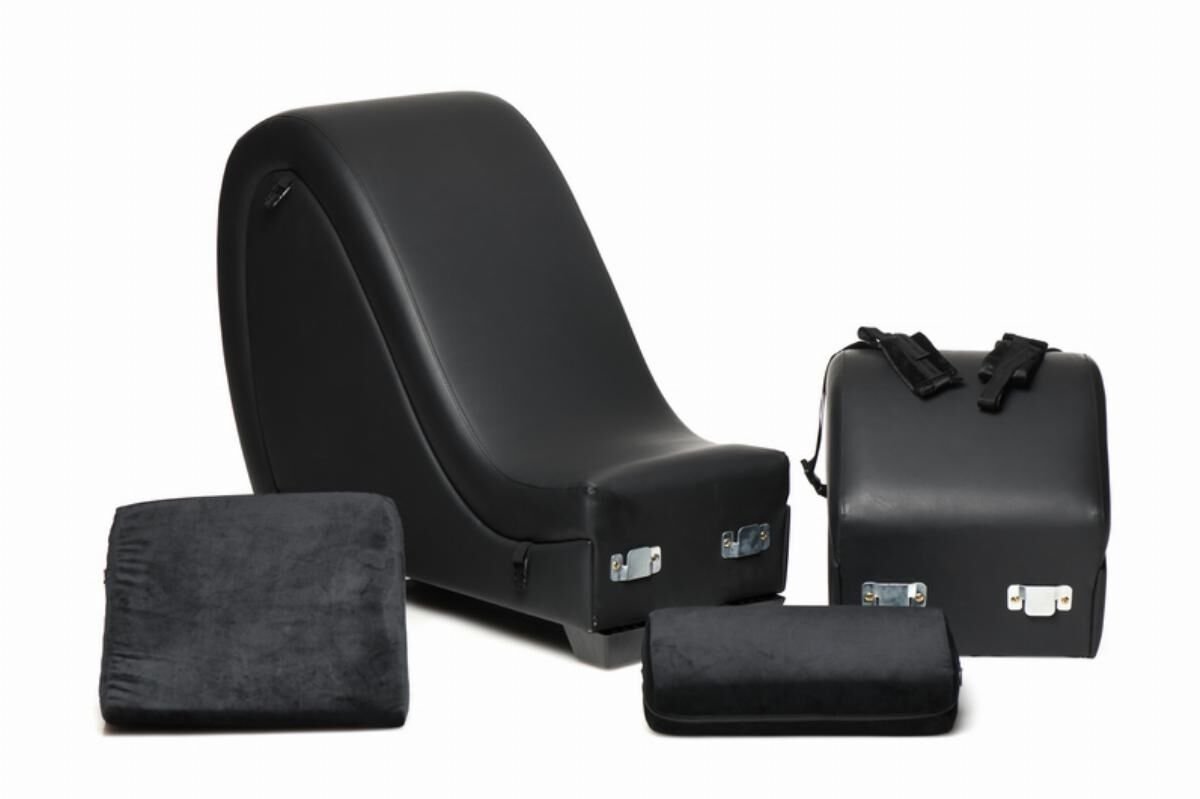Секс-крісло з подушками Master Series Kinky Sex Lounge with Cushions - Black - Зображення 7
