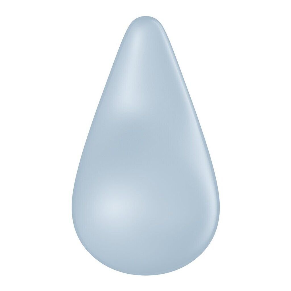 Вібратор для зовнішньої стимуляції Satisfyer Dew Drop Blue, 2 мотори, 12 режимів, м’який корпус - Зображення 4