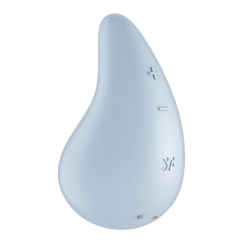 Вібратор для зовнішньої стимуляції Satisfyer Dew Drop Blue, 2 мотори, 12 режимів, м’який корпус - Зображення 3