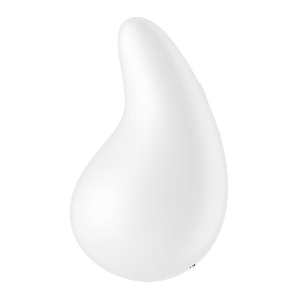 Вібратор для зовнішньої стимуляції Satisfyer Dew Drop White, 2 мотори, 12 режимів, м’який корпус - Зображення 5