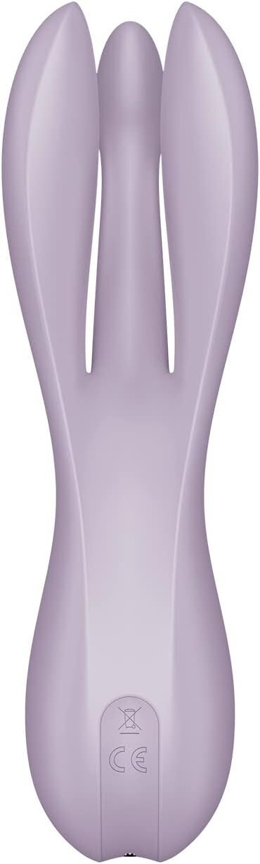Кліторальний вібратор Satisfyer Threesome 2 Violet, 3 гнучкі пальчики, 3 мотори - Зображення 5