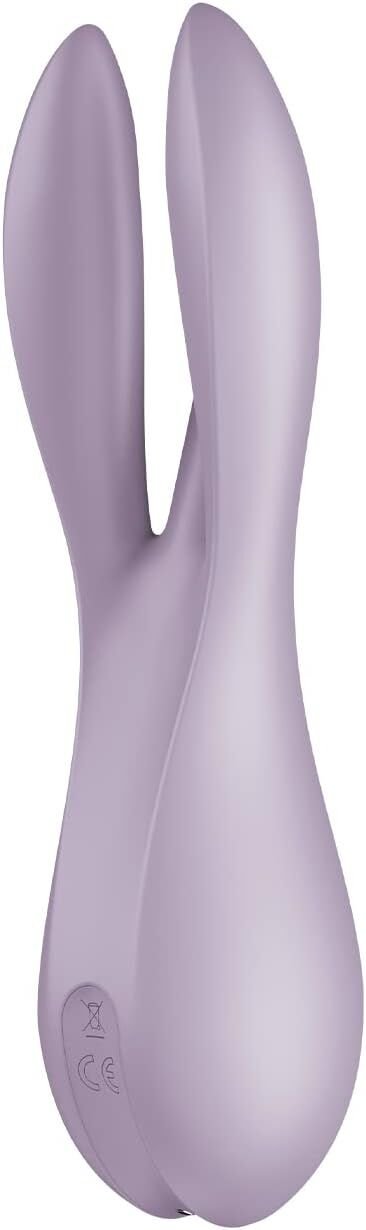 Кліторальний вібратор Satisfyer Threesome 2 Violet, 3 гнучкі пальчики, 3 мотори - Зображення 4