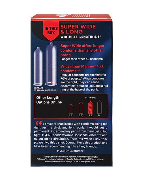 Презервативи MyONE Super Wide & Long 10 шт, картонна коробка - Зображення 3