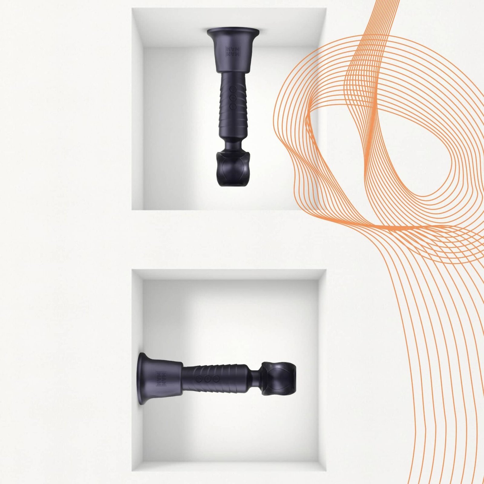 Присоска для вібромасажера Manwan HOLDEN - Black Plum - Зображення 3