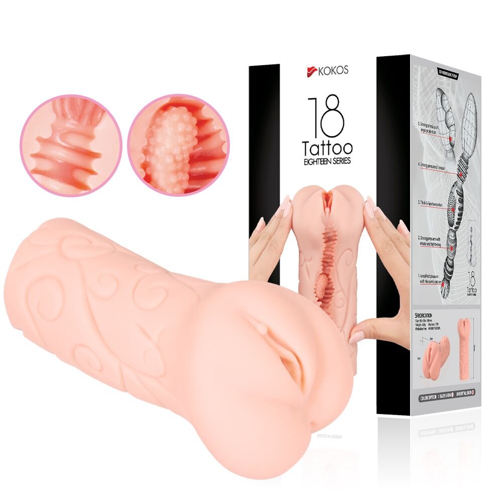 Мастурбатор-вагіна Kokos Tattoo - Зображення 4