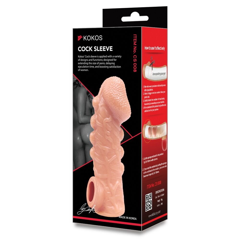 Насадка на член Kokos Cock Sleeve CS 008 L - Зображення 6