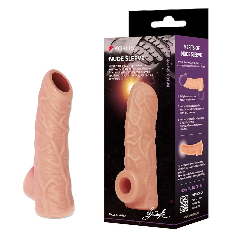 Насадка на член Kokos Nude Sleeve NS 001 L - Зображення 4