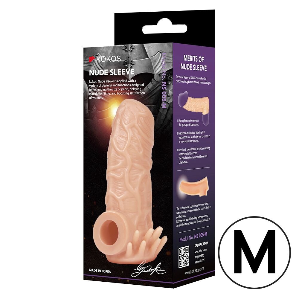 Насадка на член Kokos Nude Sleeve NS 005 M - Зображення 3