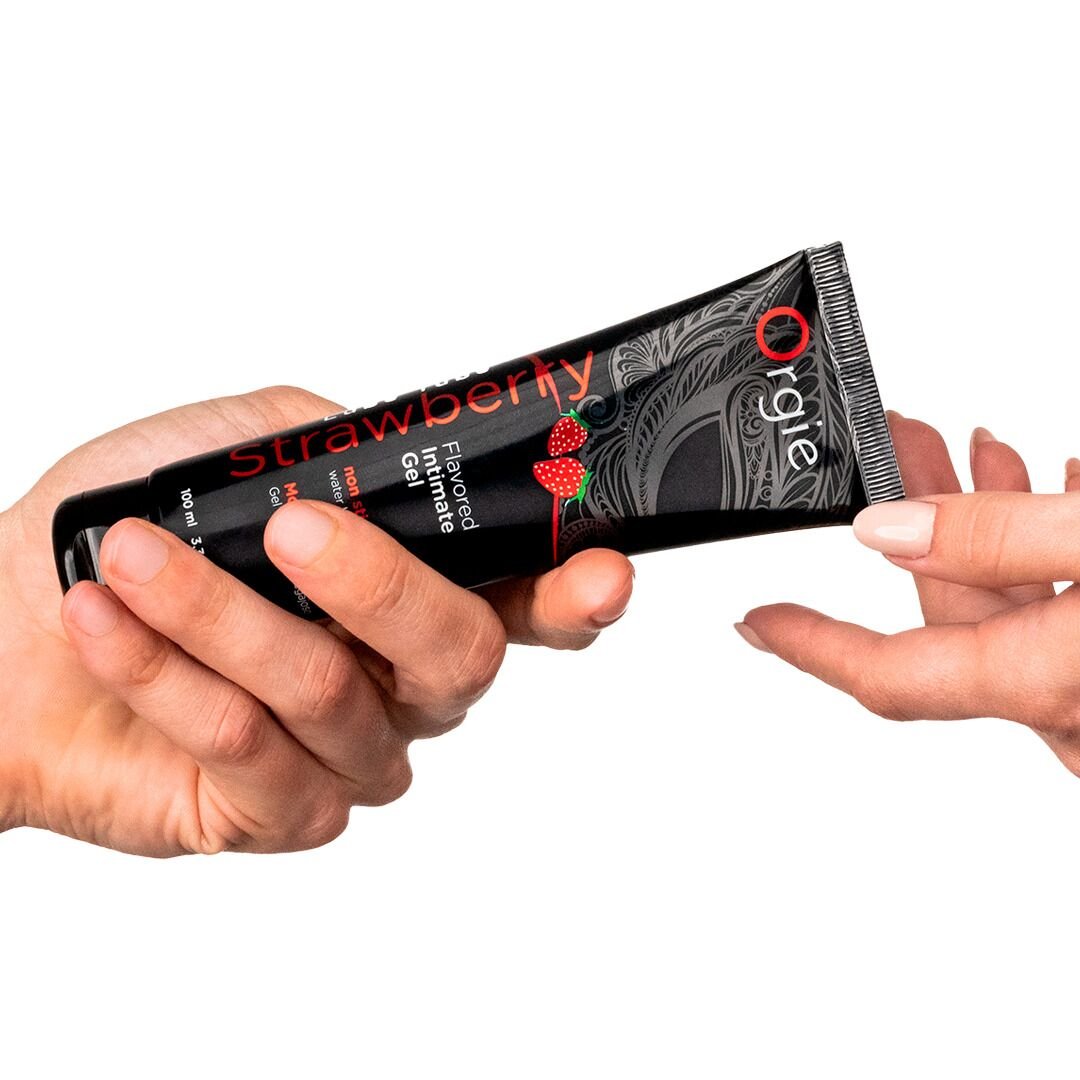 Лубрикант на водній основі Orgie Lube Tube Strawberry, 100 мл, зі смаком та ароматом полуниці - Зображення 2