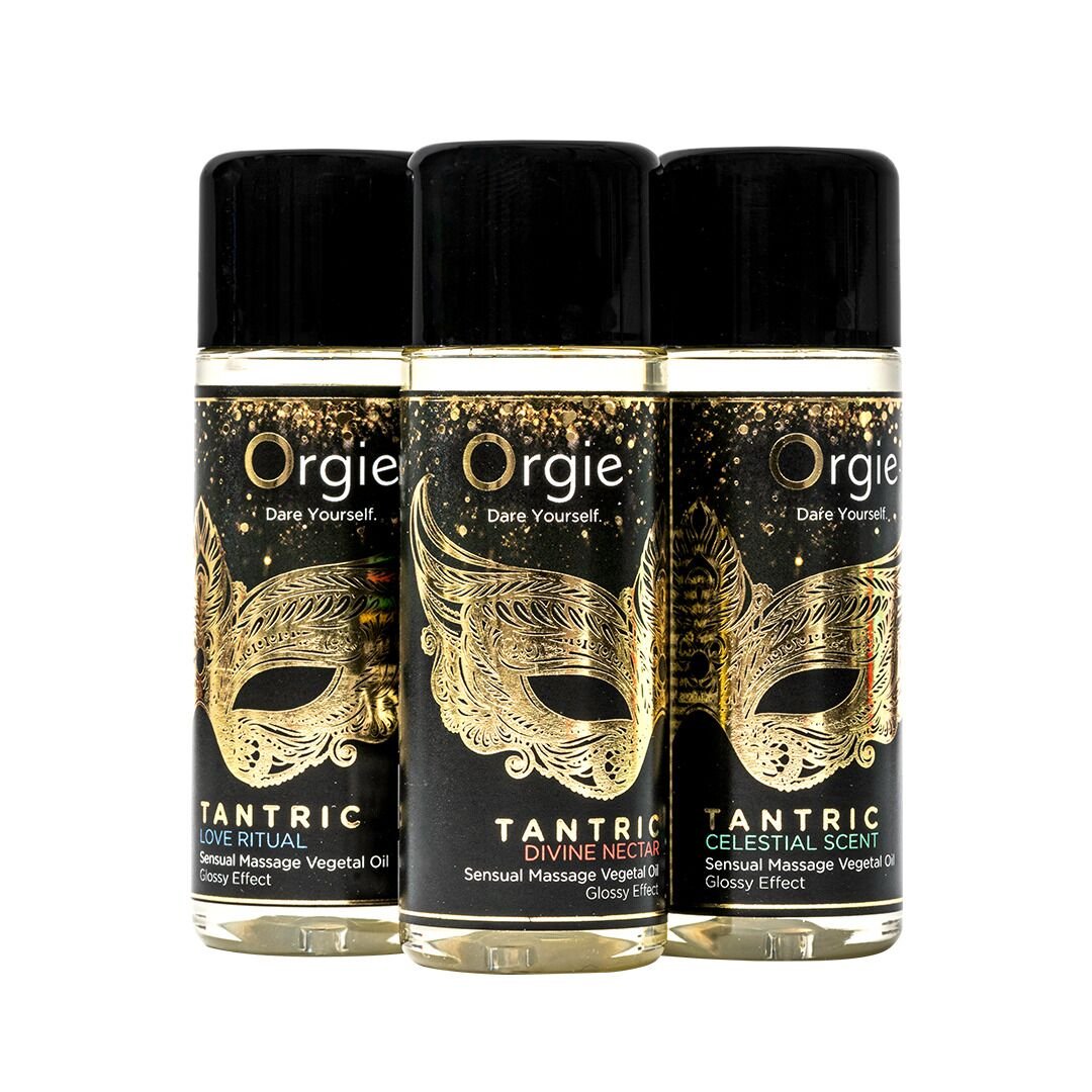 Набір олій для тантричного масажу Orgie – Tantric Mini Size Collection (3х30 мл), зволоження - Зображення 4