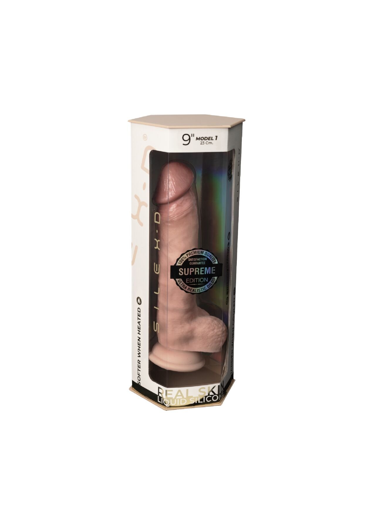 Фалоімітатор SilexD Tomas Premium Real Skin Flesh (9in MODEL 1), ультрареалістик, діаметр 5 см - Зображення 7