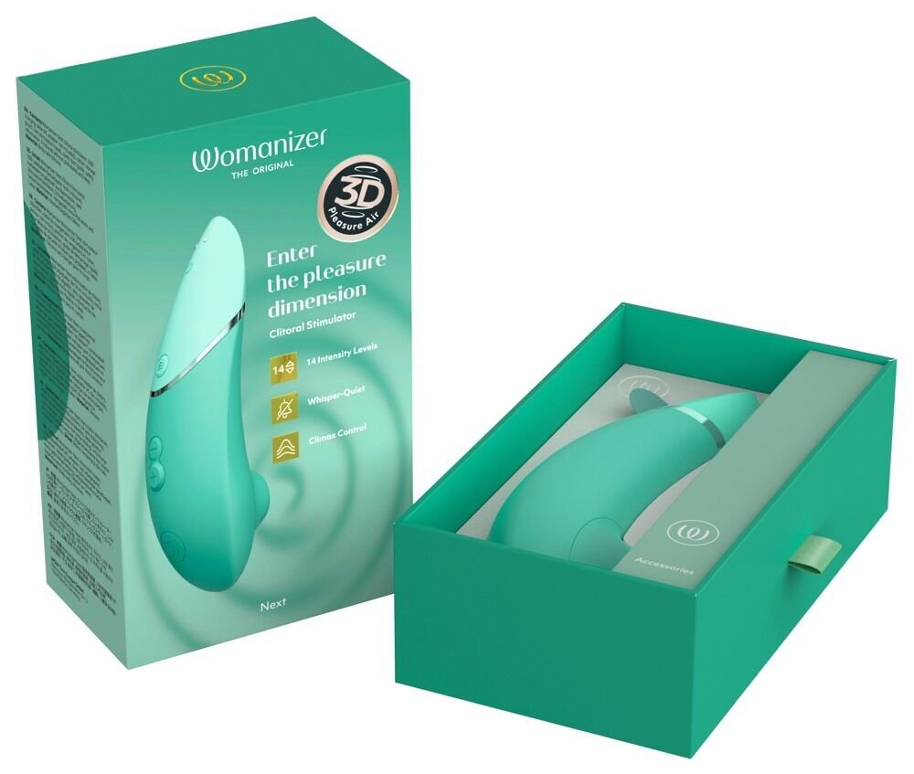 Вакуумний кліторальний стимулятор Womanizer Next Sage, 3D Pleasure Air, 14 рівнів інтенсивності - Зображення 10