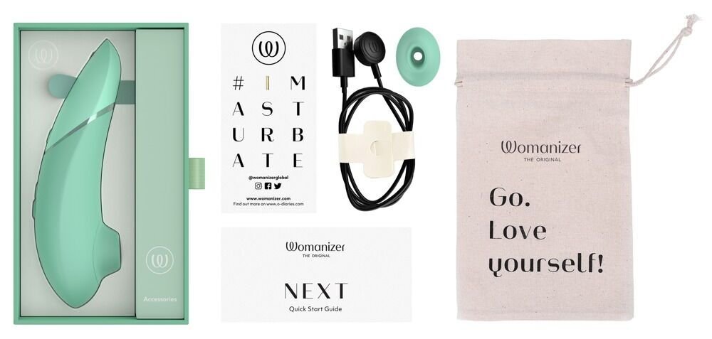 Вакуумний кліторальний стимулятор Womanizer Next Sage, 3D Pleasure Air, 14 рівнів інтенсивності - Зображення 9