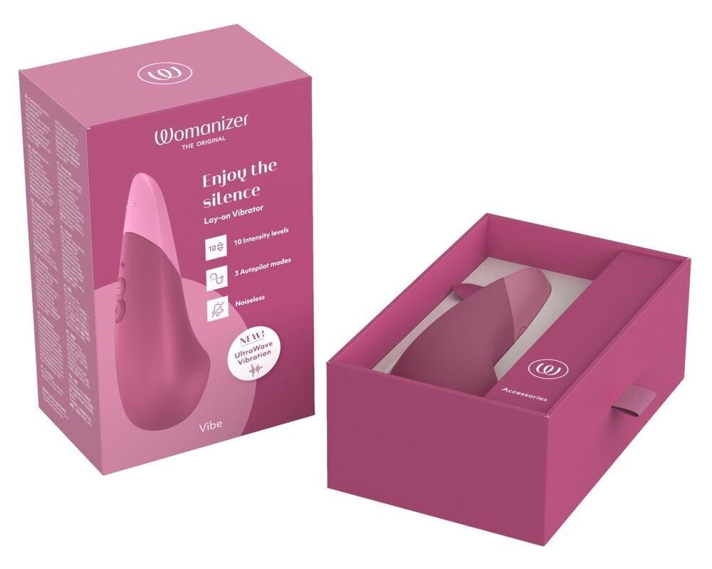 Мінівібратор Womanizer Vibe Dusky Pink, 3 авторежими + 10 рівнів інтенсивності - Зображення 8
