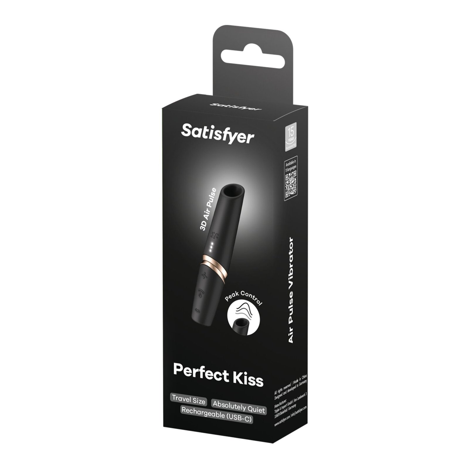 Вакуумний стимулятор Satisfyer Perfect Kiss, магнітна технологія 3D Air Pulse, 30 режимів роботи - Зображення 5
