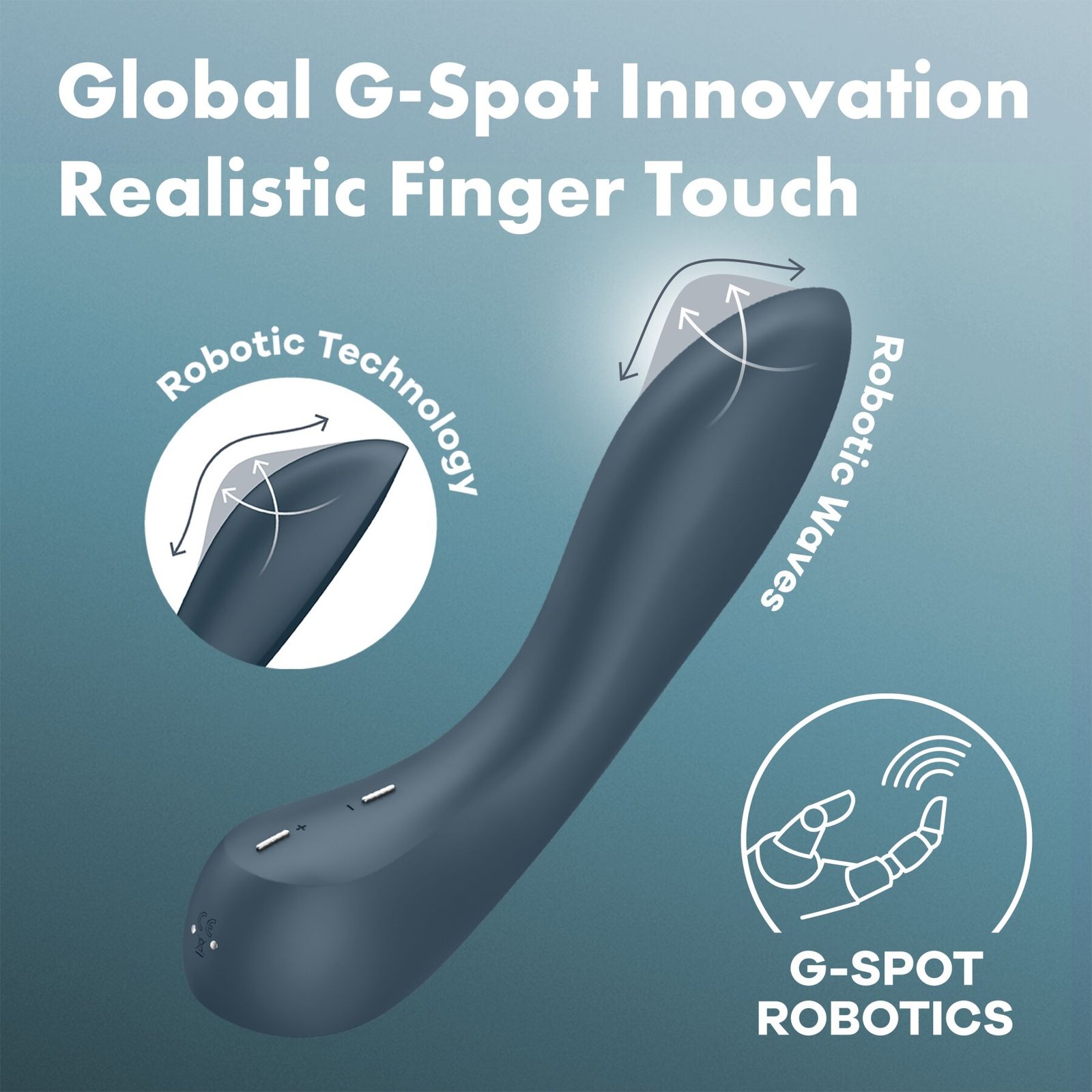 Стимулятор точки G Satisfyer G-Spot Wave 4, ефект пестощів пальчиком, 12 режимів - Зображення 6