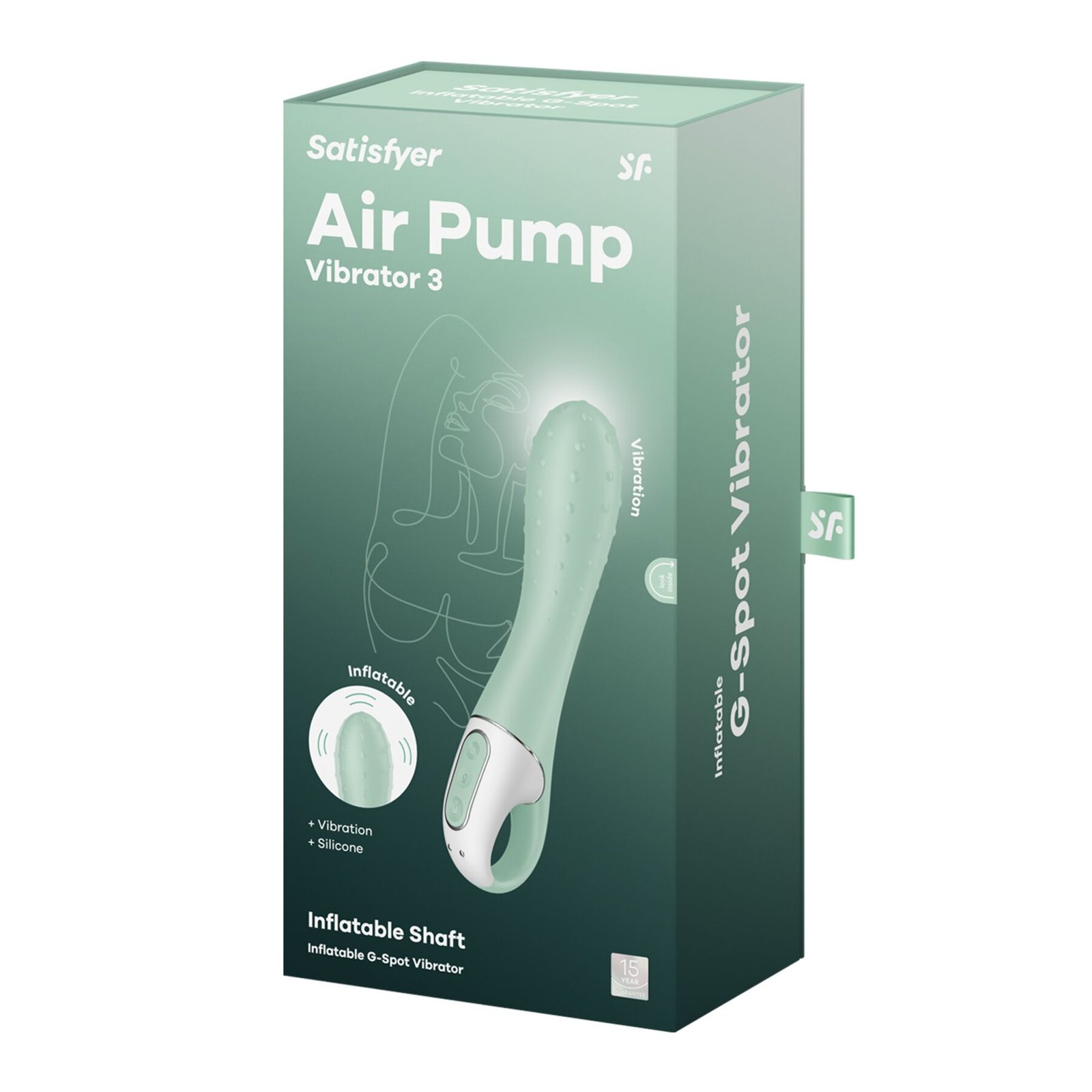 Вібратор точки G Satisfyer Air Pump Vibrator 3, надувається, 12 режимів вібрації - Зображення 6