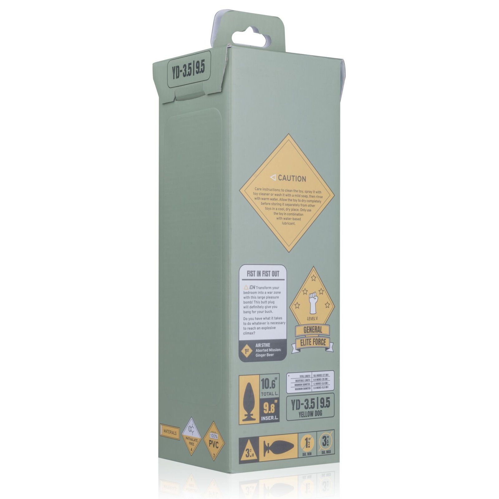 Анальна пробка BUTTR - Yellow Dog Butt Plug - Зображення 7