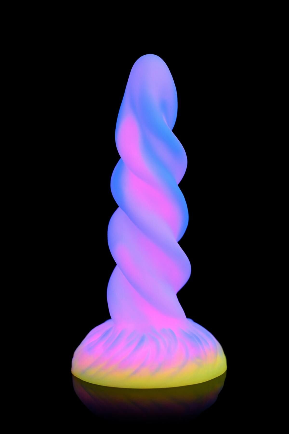 Фентезійний фалоімітатор Creature Cocks Glow-in-the-Dark Unicorn Dildo, світиться в темряві, 20,6 см - Зображення 5