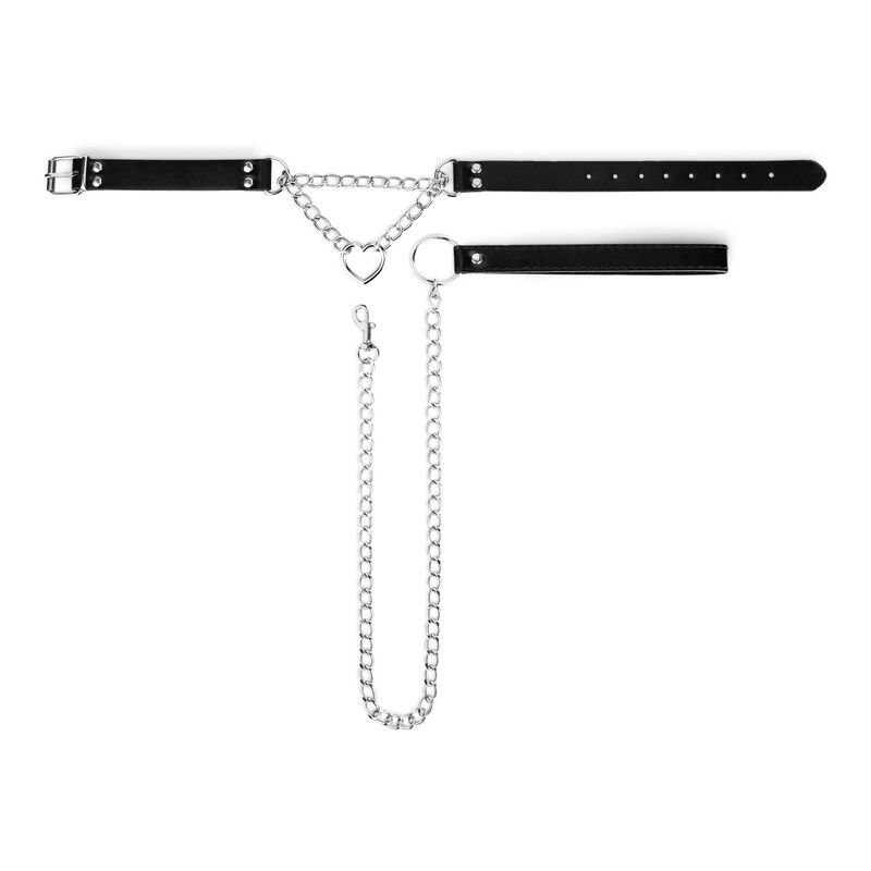 Нашийник з повідцем Bedroom Fantasies: Collar with Chain - Silver - Зображення 4