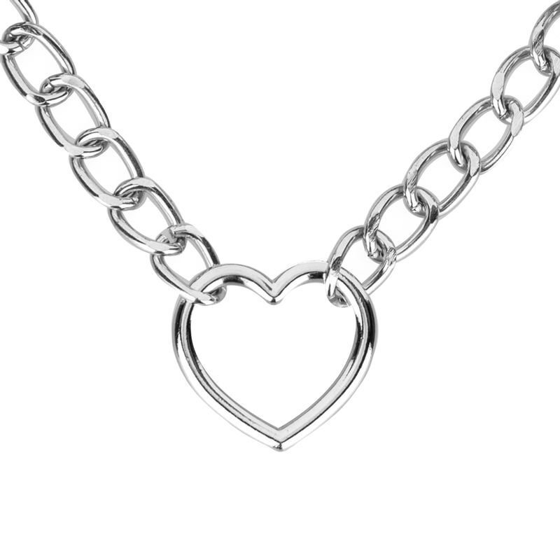 Нашийник з повідцем Bedroom Fantasies: Collar with Chain - Silver - Зображення 8