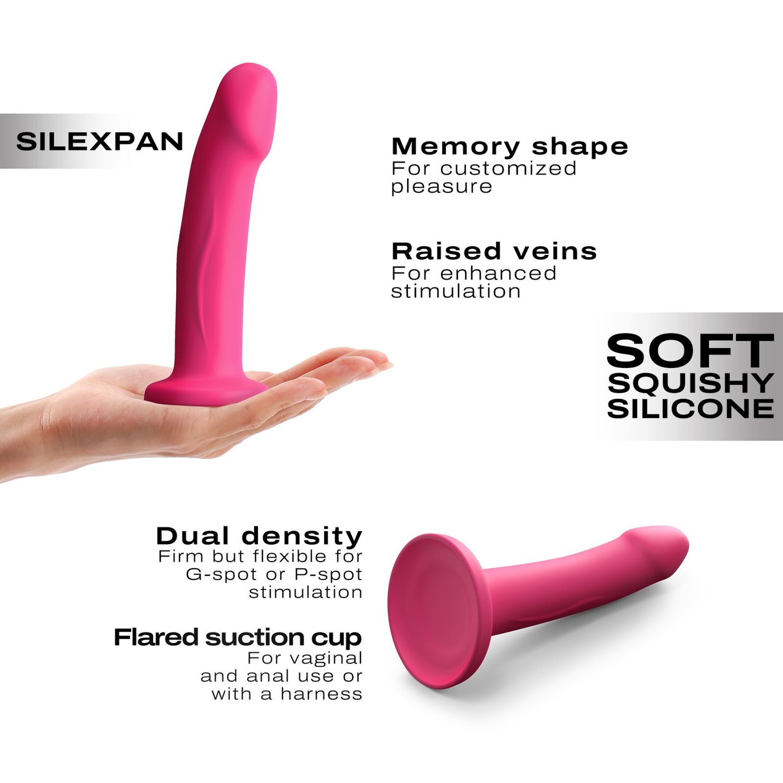 Фалоімітатор Dorcel Real Pleasure M Magenta - Зображення 4