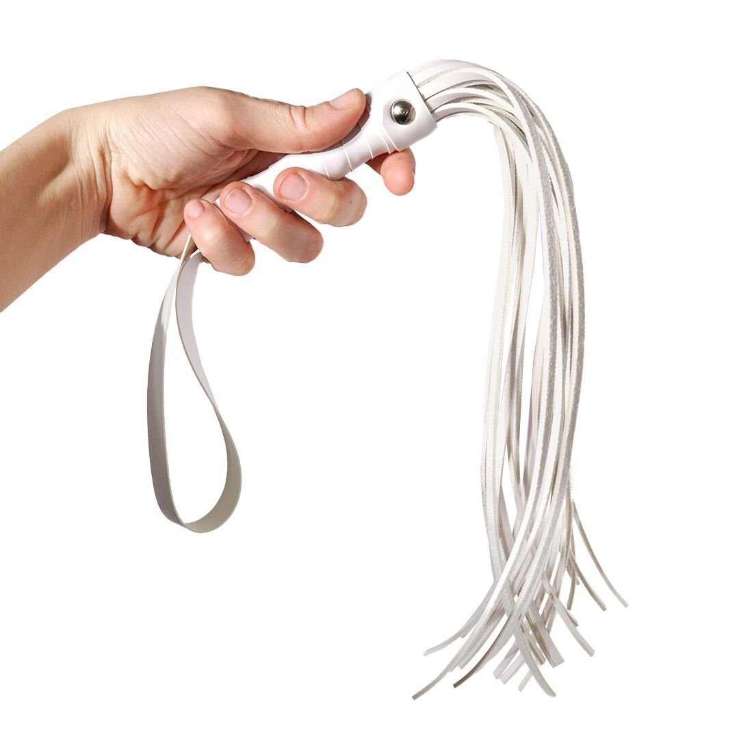Батіг Flogger Art of Sex, Білий - Зображення 3