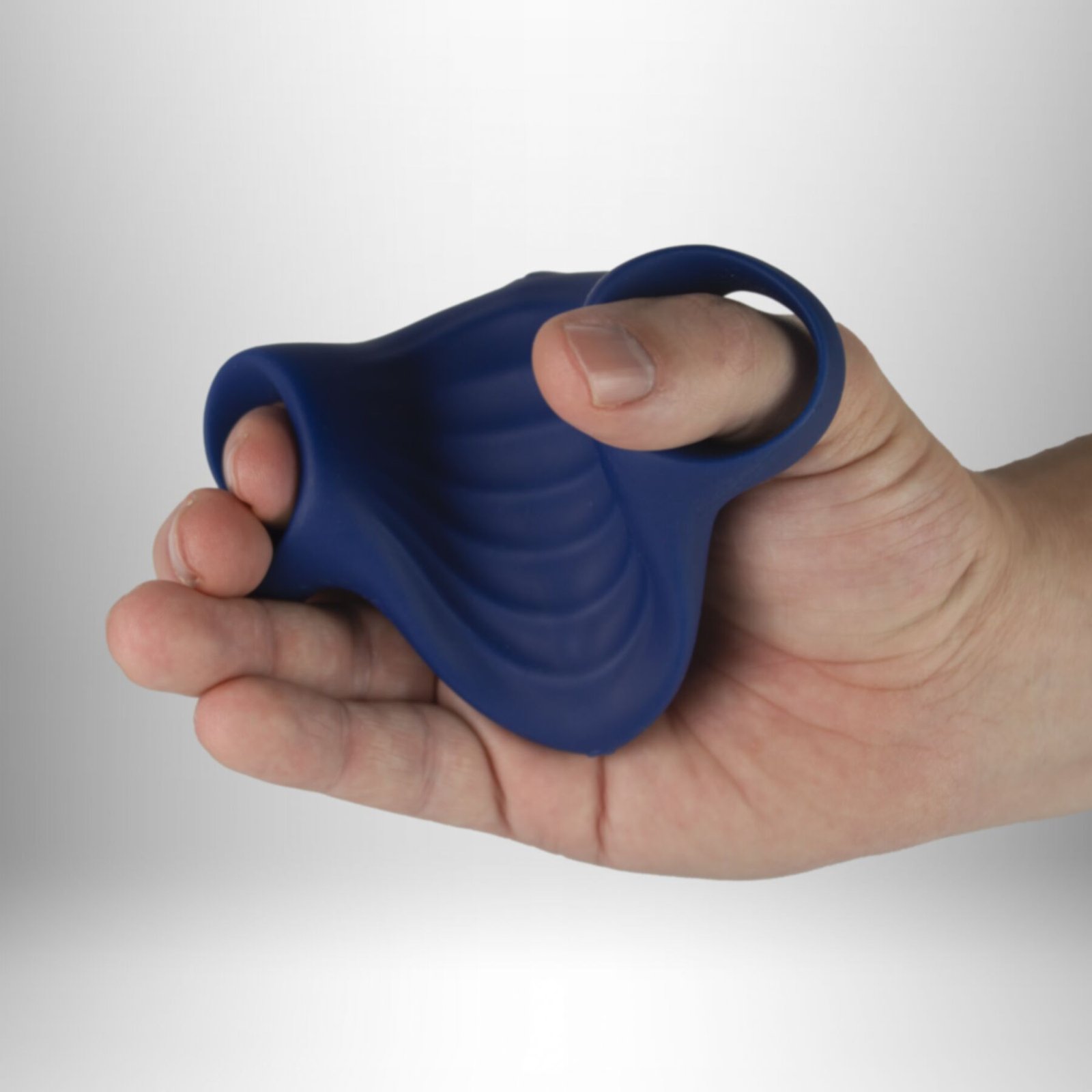 Мастурбатор Rocks Off Palm Blue, петлі для пальців, 10 режимів - Зображення 4