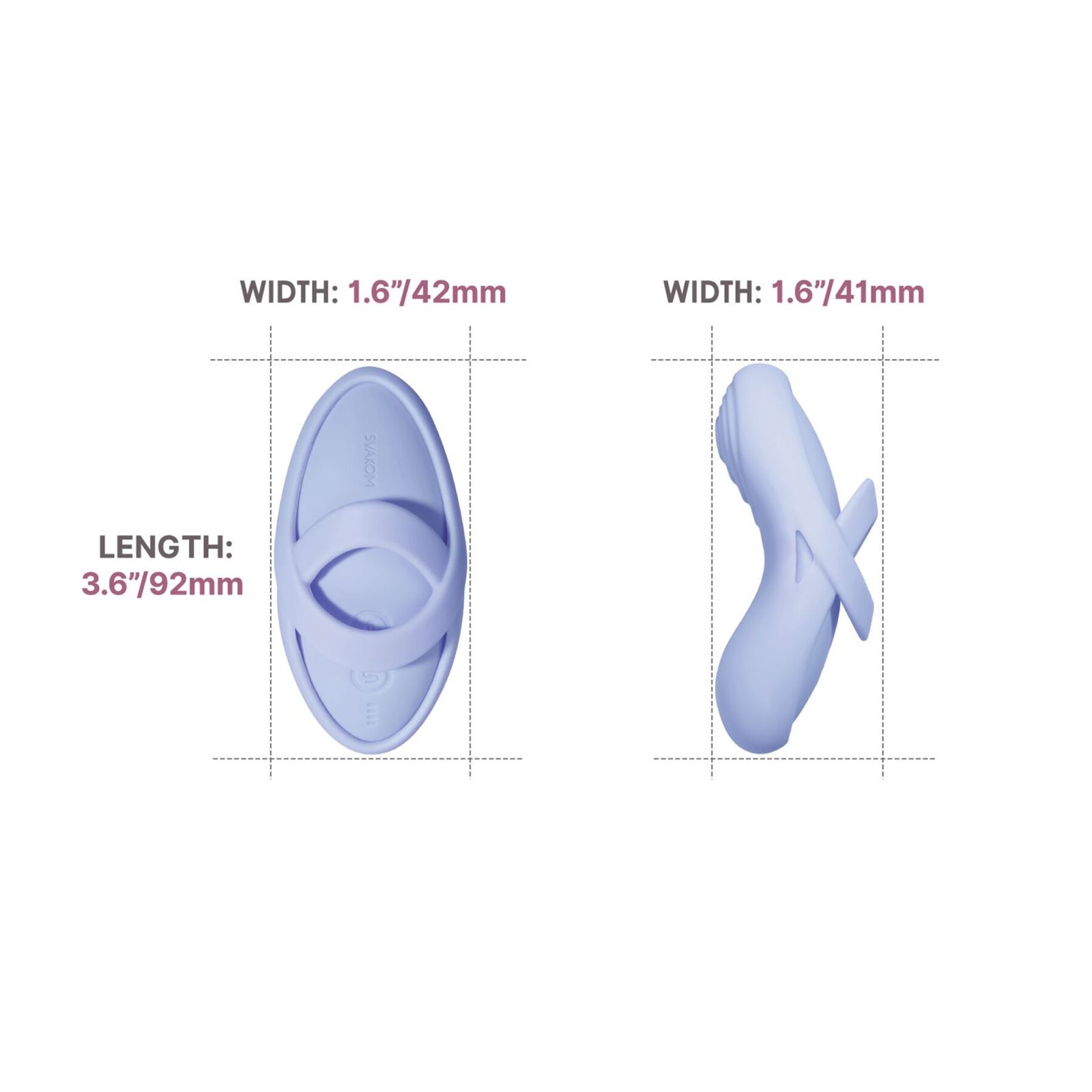 Кліторальний вібратор Svakom Echo 2 Sky Blue - Зображення 6
