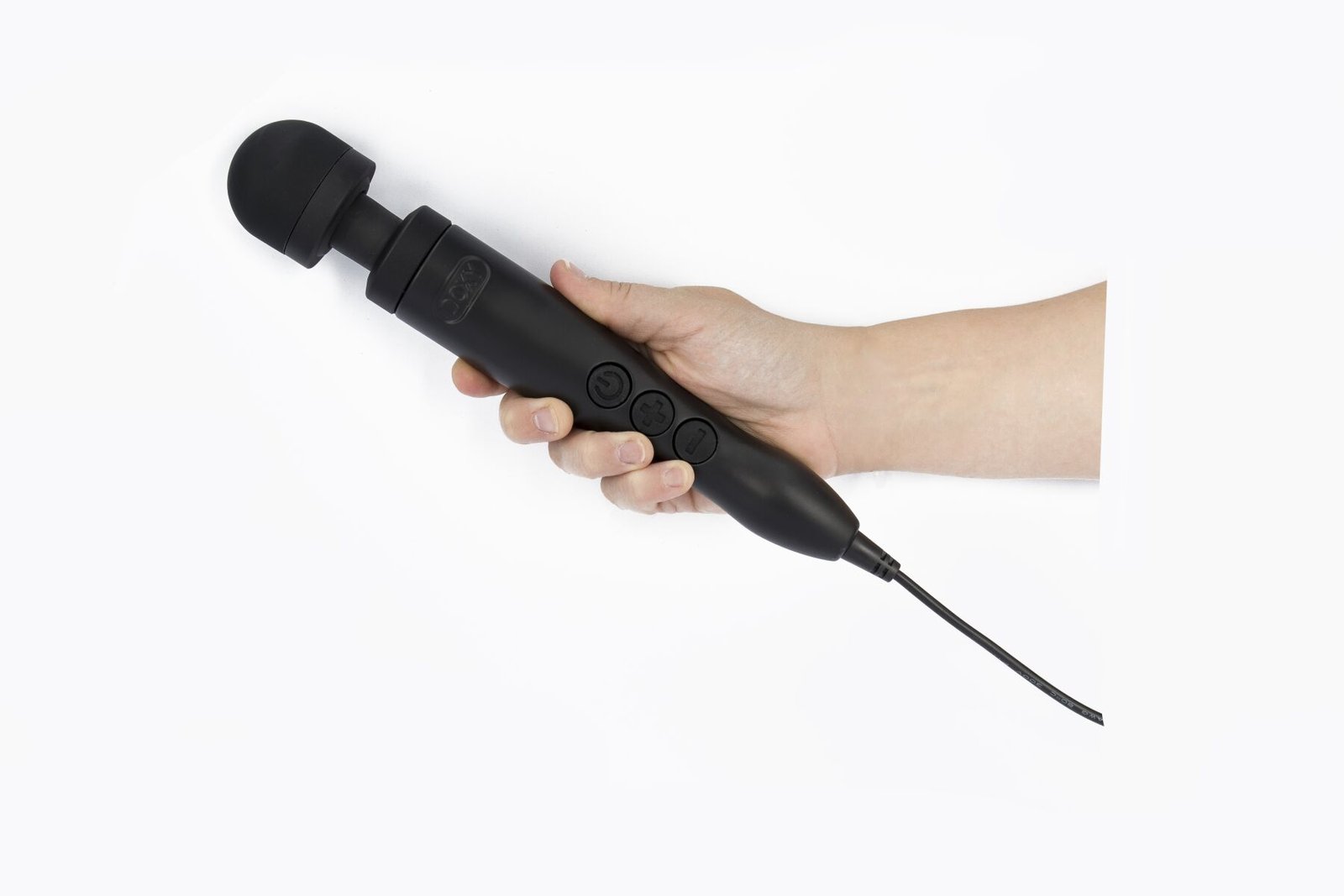 Вібромасажер DOXY Die Cast 3 Matt Black, дуже потужний, живлення 220В, металевий корпус - Зображення 5