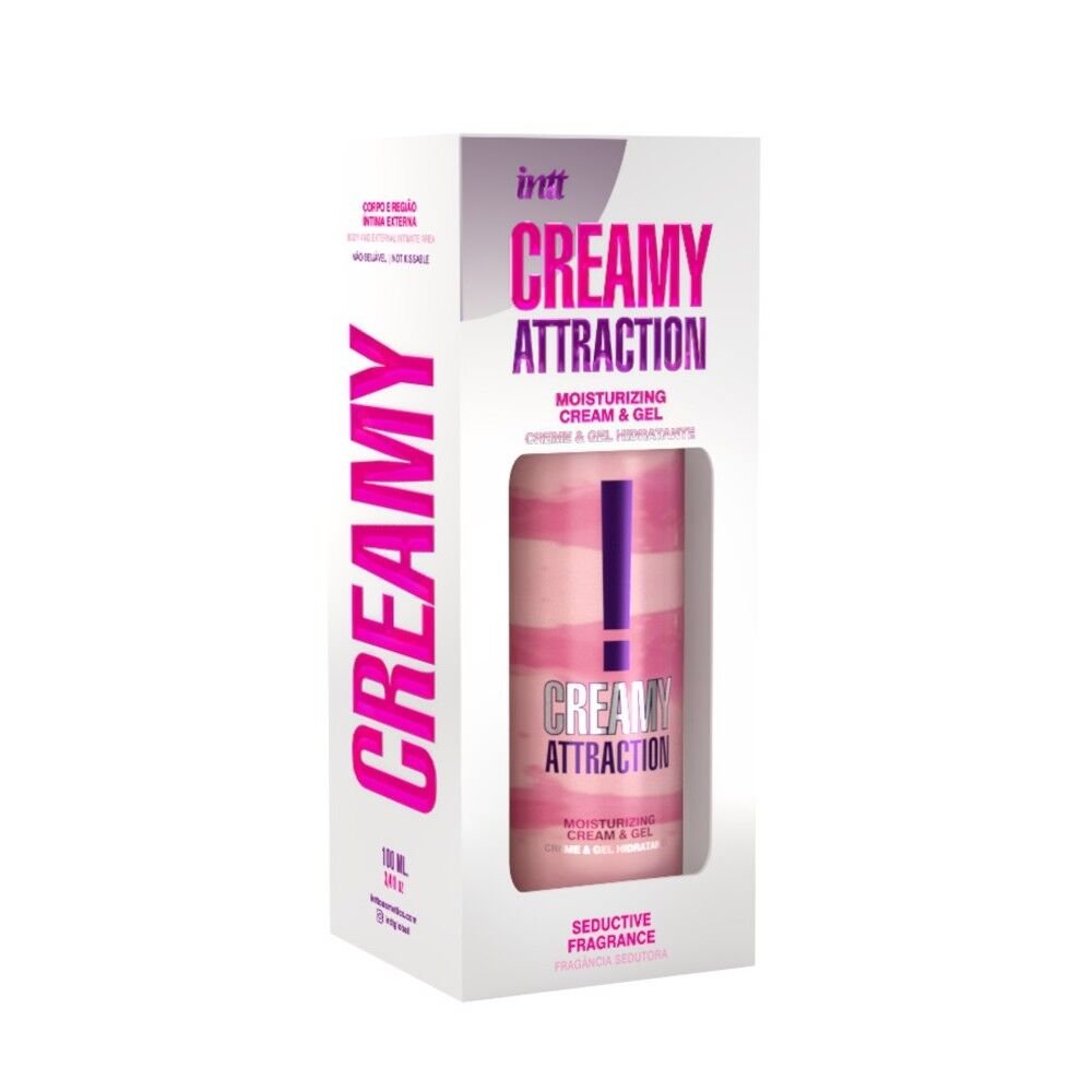 Зволожувальний крем-гель 2в1 Intt Creamy Attraction Seduction 100мл з афродизіаком, унісекс - Зображення 3