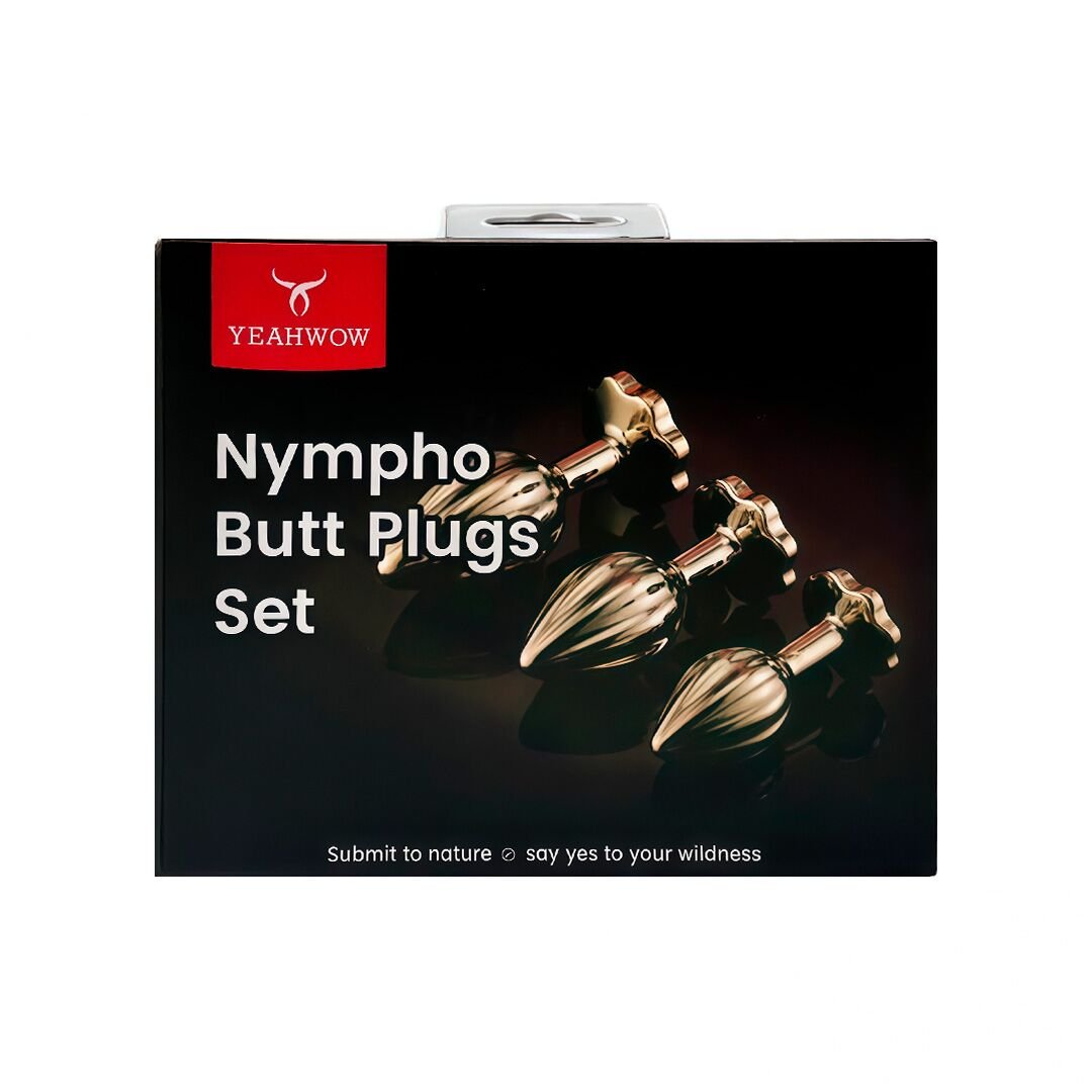 Набір анальних пробок LOCKINK YEAHWOW Nympho Butt Plug Set - Зображення 7