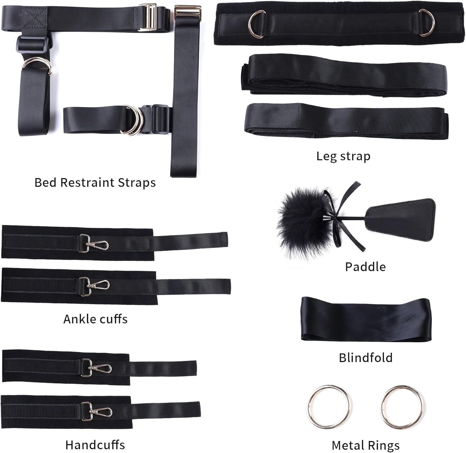 БДСМ-набір LOCKINK YEAHWOW Bed Restraint set - Зображення 7