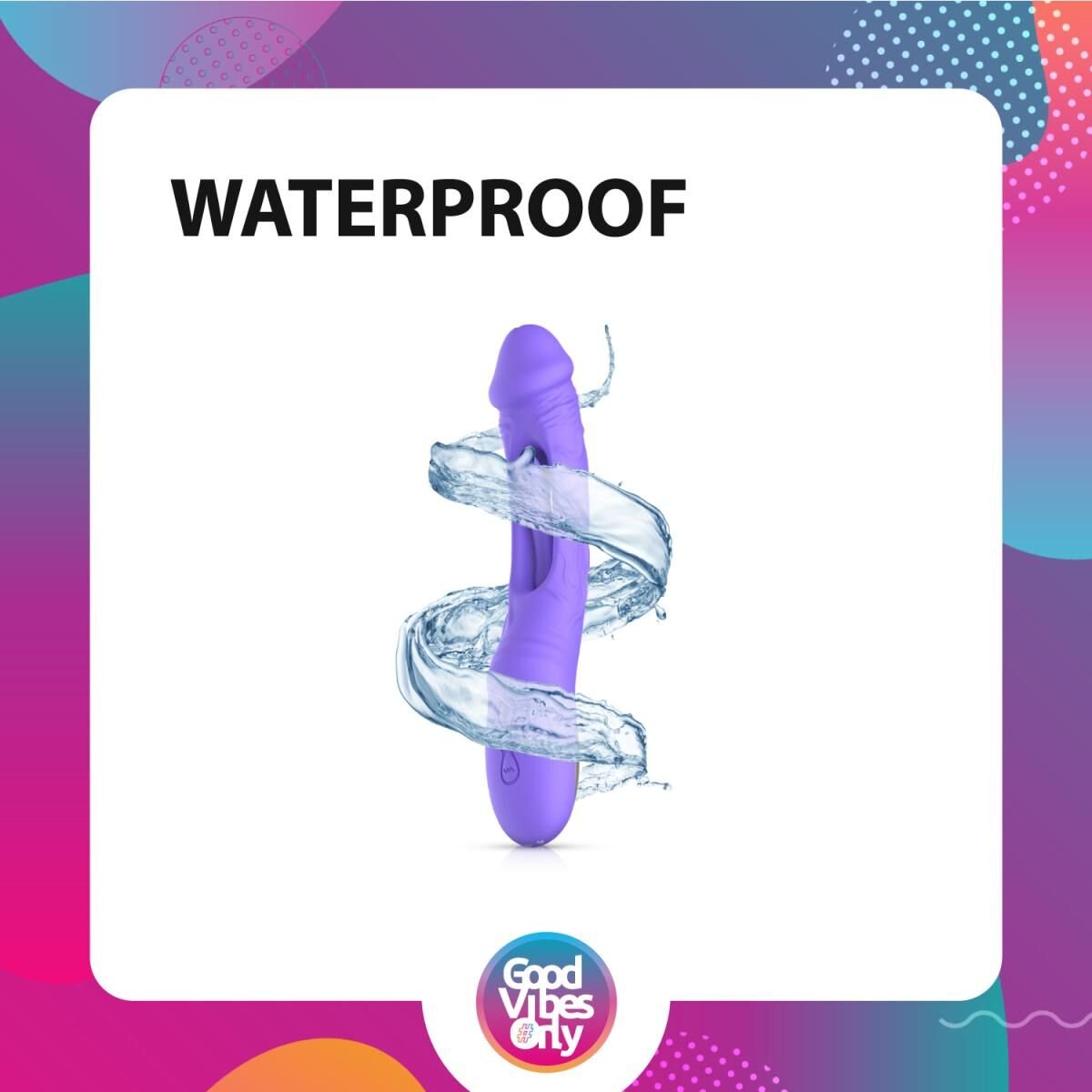 Вібратор Good Vibes Only - Flax Vibrating Dildo with G-Spot Stimulator - Зображення 12