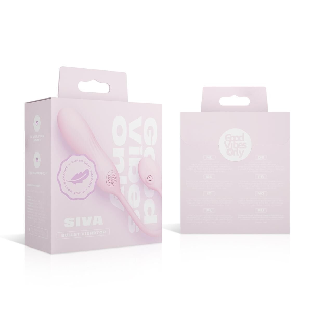 Віброяйце Good Vibes Only - SIVA Bullet Vibrator Soft Silicone - Pink - Зображення 10