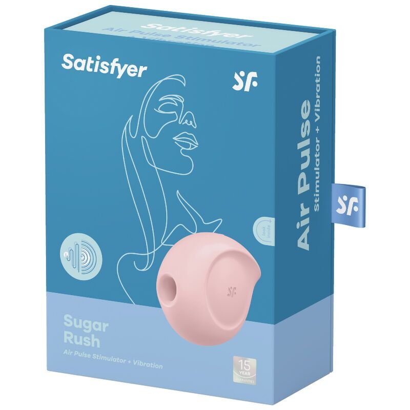 Вакуумний кліторальний стимулятор із вібрацією Satisfyer Sugar Rush Rose - Зображення 4