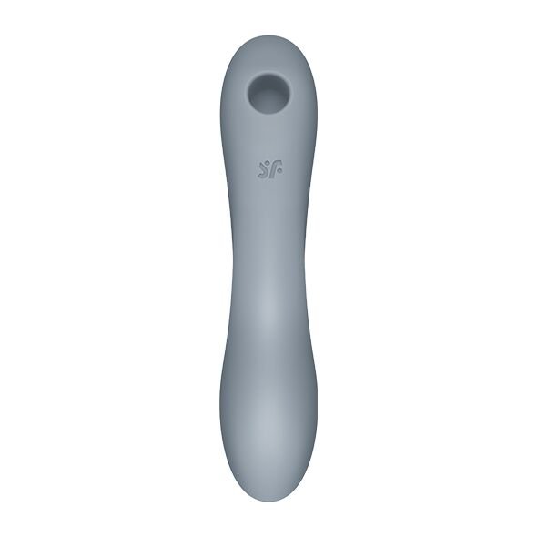 Вакуумний стимулятор з вібрацією Satisfyer Curvy Trinity 3 BlueGrey - Зображення 3