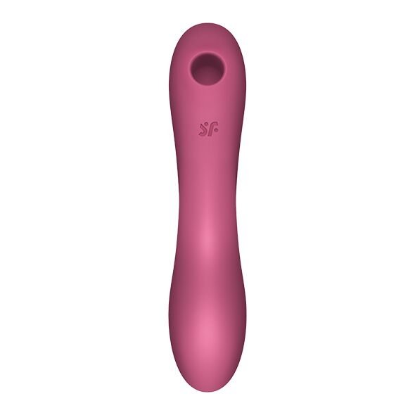 Вакуумний стимулятор із вібрацією Satisfyer Curvy Trinity 3 Red - Зображення 3