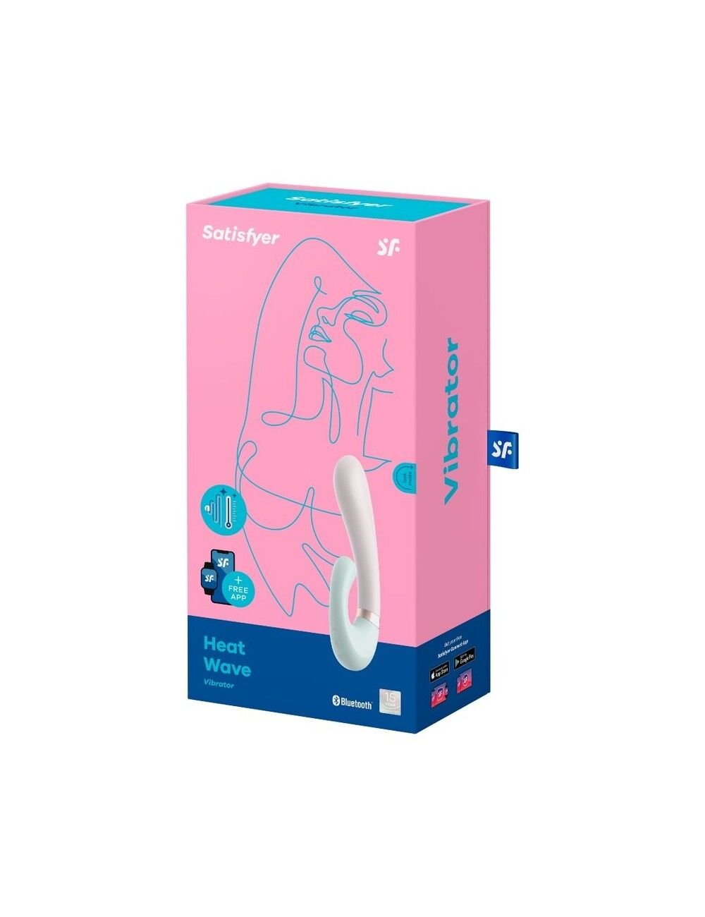 Смарт вібратор-кролик із підігрівом Satisfyer Heat Wave Mint - Зображення 4